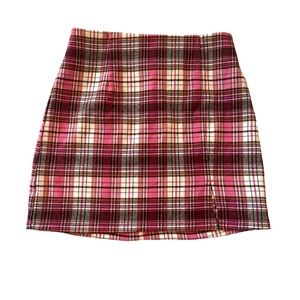 Beautiful Art Class Plaid Skirt